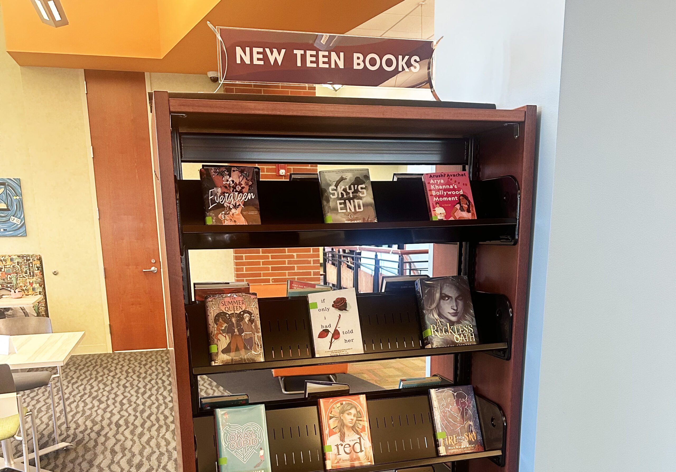 New Teen Book shelves